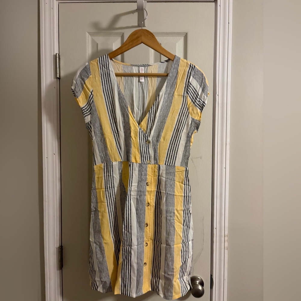 Striped Grey and Yellow sundress